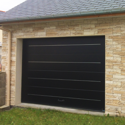 Porte De Garage Motif Lignee